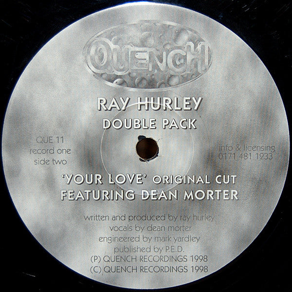 Ray Hurley : Your Love & The Rain (Double Pack) (2x12")