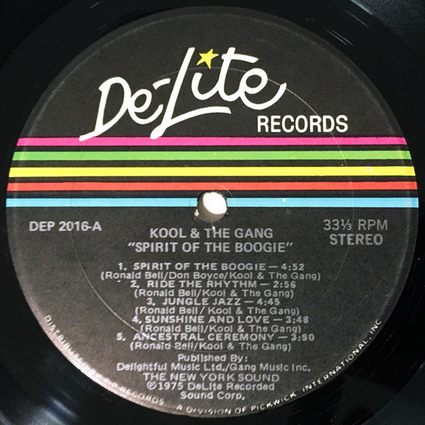 Kool & The Gang ~ Spirit Of The Boogie (Vinyl) - Djungel & Jazz