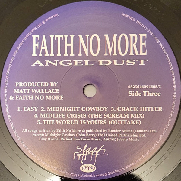 Faith No More ~ Angel Dust (Vinyl) - Djungel & Jazz