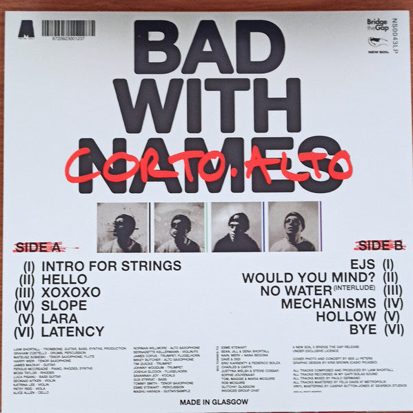 Corto.alto ~ Bad With Names (Vinyl) - Djungel & Jazz