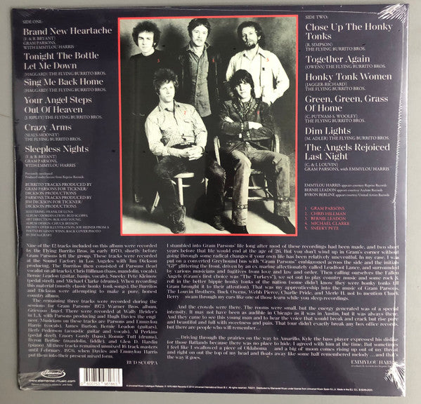 Gram Parsons / The Flying Burrito Bros.* : Sleepless Nights (LP, Album, Ltd, RE, 180)