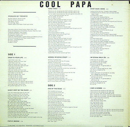 Cool Papa And The Allstar Blues Band : Cool Papa And The Allstar Blues Band (LP, Album)