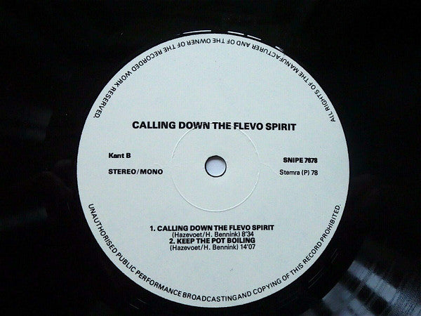 Kees Hazevoet / Han Bennink ~ Calling Down The Flevo Spirit (Vinyl) - Djungel & Jazz