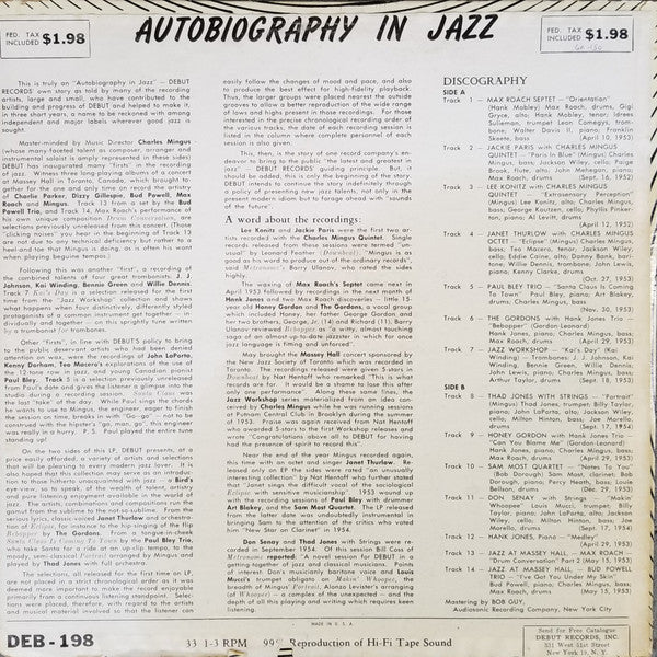 Various ~ Autobiography In Jazz (Vinyl) - Djungel & Jazz