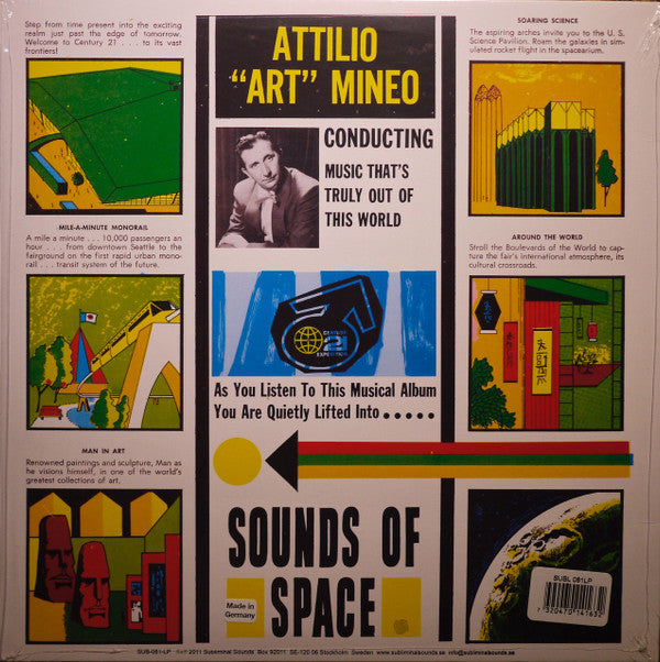 Attilio Mineo : Man In Space With Sounds (LP, Album, Ltd, RE)