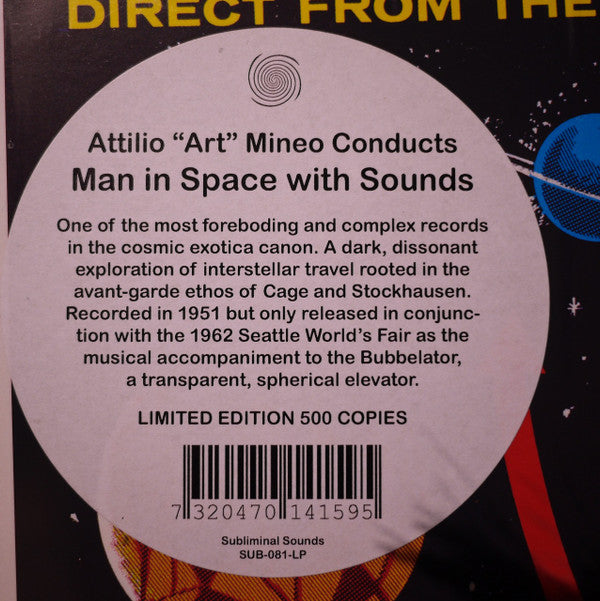 Attilio Mineo : Man In Space With Sounds (LP, Album, Ltd, RE)