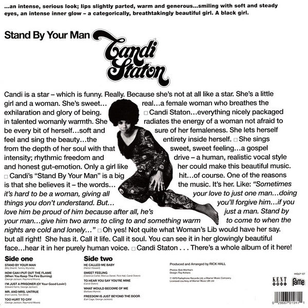 Candi Staton : Stand By Your Man (LP, Album, RE)