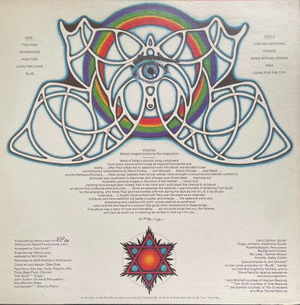 Paul Horn : Visions (LP, Album, Pit)