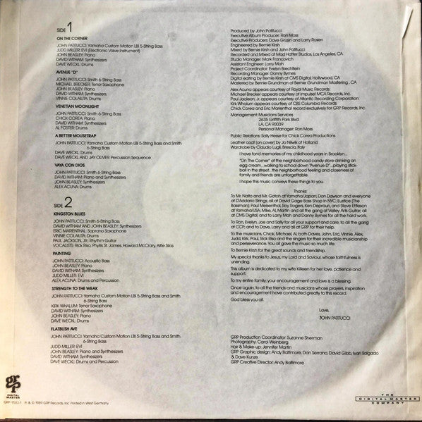 John Patitucci : On The Corner (LP, Album)