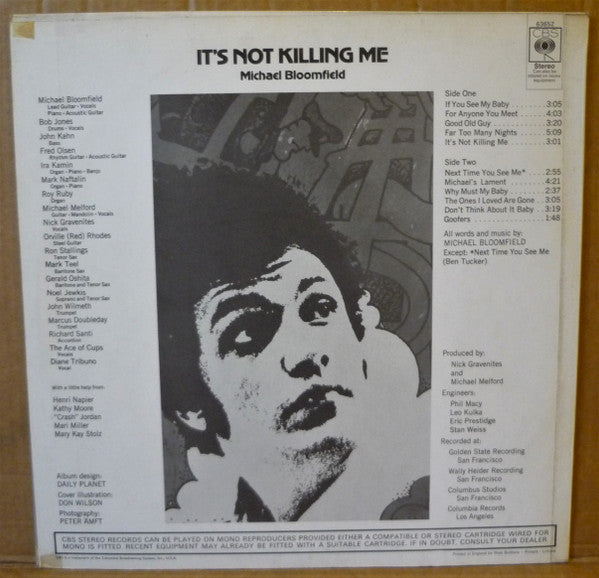 Michael Bloomfield* : It's Not Killing Me (LP, Album)