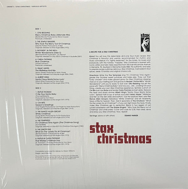 Various ~ Stax Christmas (Vinyl) - Djungel & Jazz