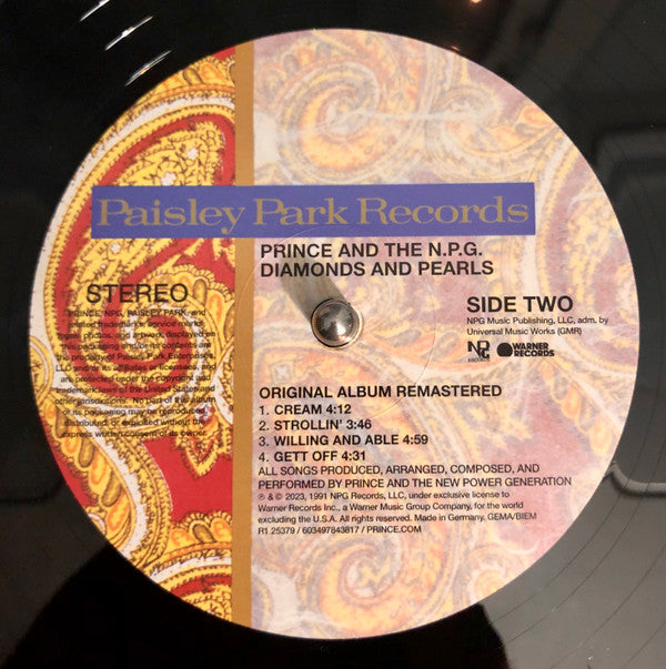 Prince & The New Power Generation ~ Diamonds And Pearls (Vinyl) - Djungel & Jazz