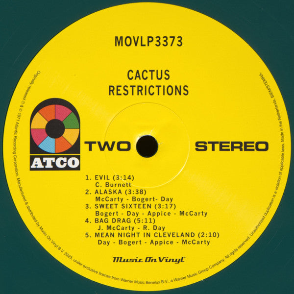 Cactus ~ Restrictions (Vinyl) - Djungel & Jazz