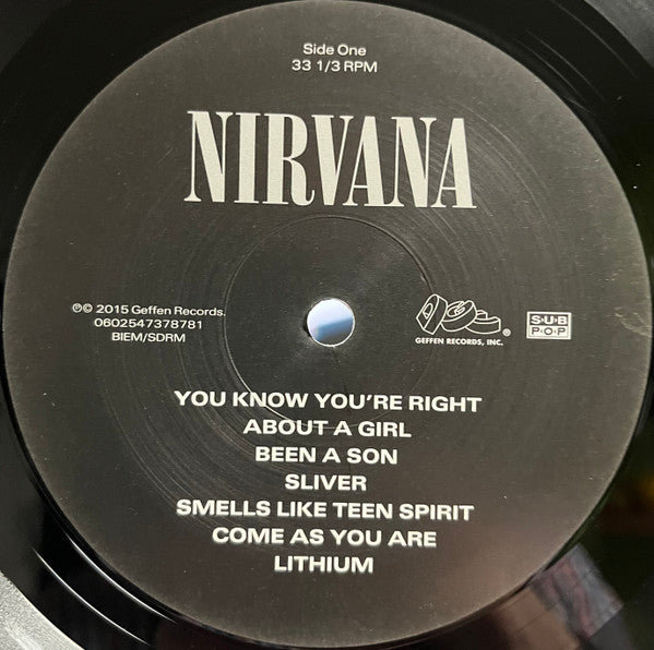 Nirvana : Nirvana (LP, Comp, RE, 150)
