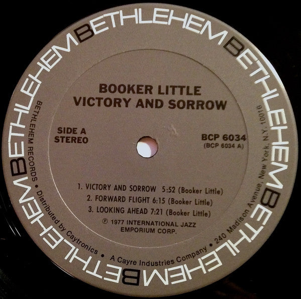 Booker Little ~ Victory And Sorrow (Vinyl) - Djungel & Jazz