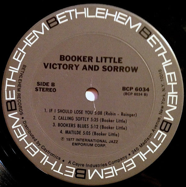 Booker Little ~ Victory And Sorrow (Vinyl) - Djungel & Jazz