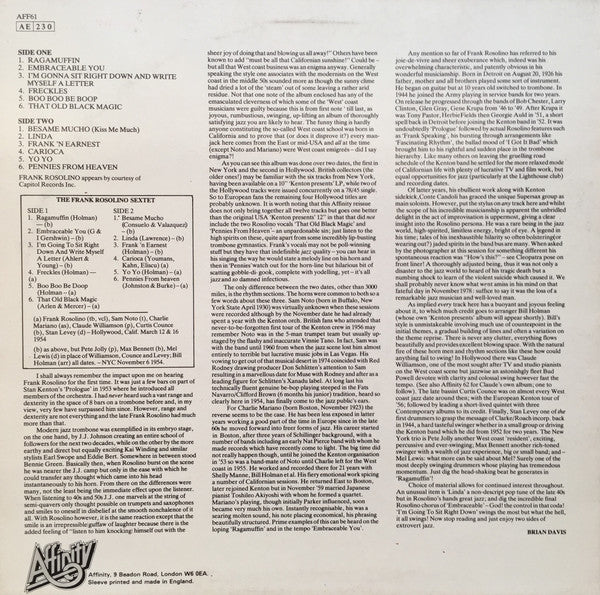 Frank Rosolino ~ Frank Rosolino (Vinyl) - Djungel & Jazz