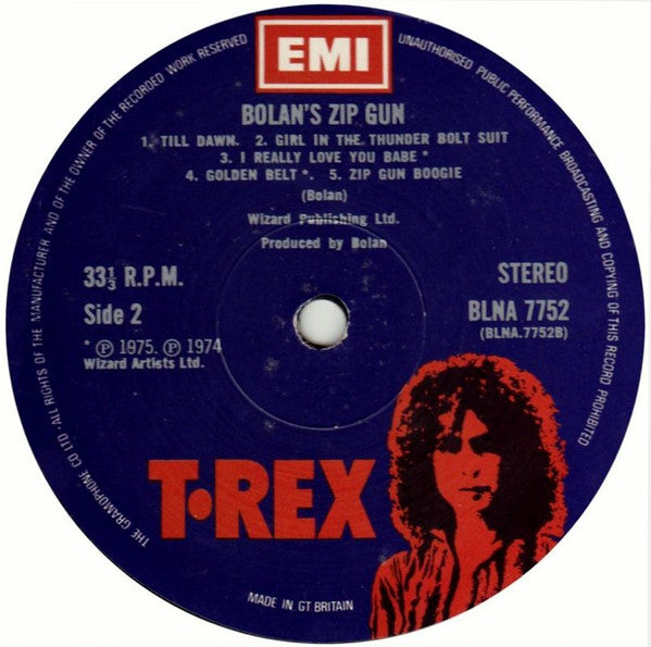 T. Rex ~ Bolan's Zip Gun (Vinyl) - Djungel & Jazz
