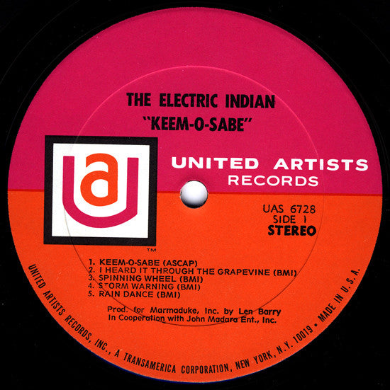 The Electric Indian ~ Keem-O-Sabe (Vinyl) - Djungel & Jazz