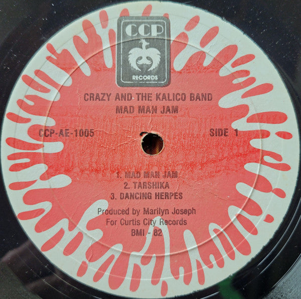 Crazy (4) And Kalico Band : Mad Man Jam (LP, Album)