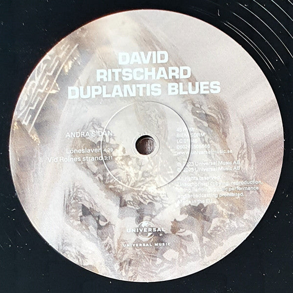 David Ritschard : Duplantis Blues (12", EP, Ltd)