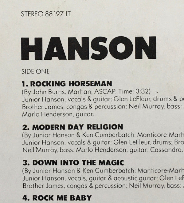 Hanson  ~ Magic Dragon (Vinyl) - Djungel & Jazz