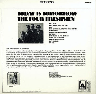 The Four Freshmen ~ Today Is Tomorrow! (Vinyl) - Djungel & Jazz