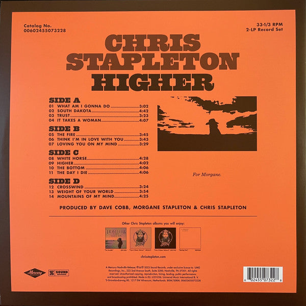 Chris Stapleton ~ Higher (Vinyl) - Djungel & Jazz