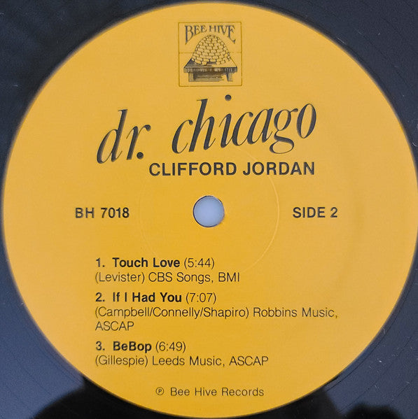 Clifford Jordan ~ Dr. Chicago (Vinyl) - Djungel & Jazz