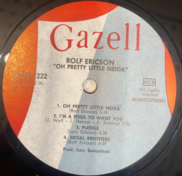 Rolf Ericson ~ Oh Pretty Little Neida (Vinyl) - Djungel & Jazz