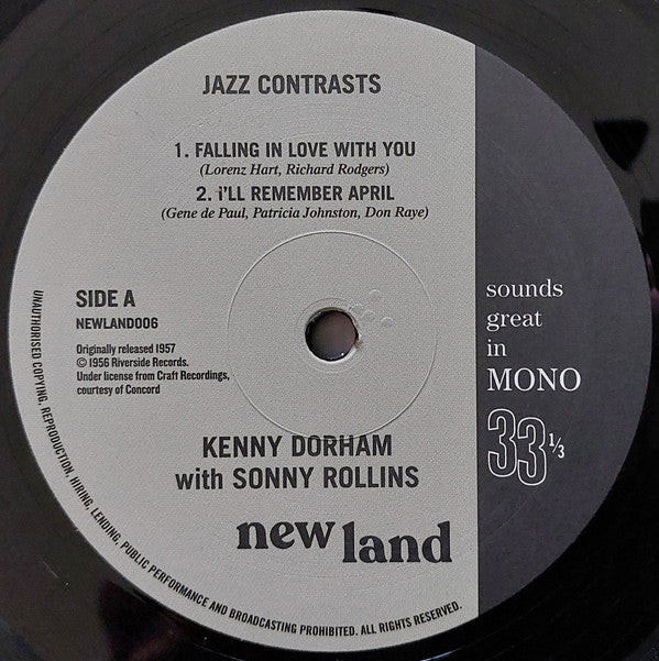 Kenny Dorham With Sonny Rollins ~ Jazz Contrasts (Vinyl) - Djungel & Jazz