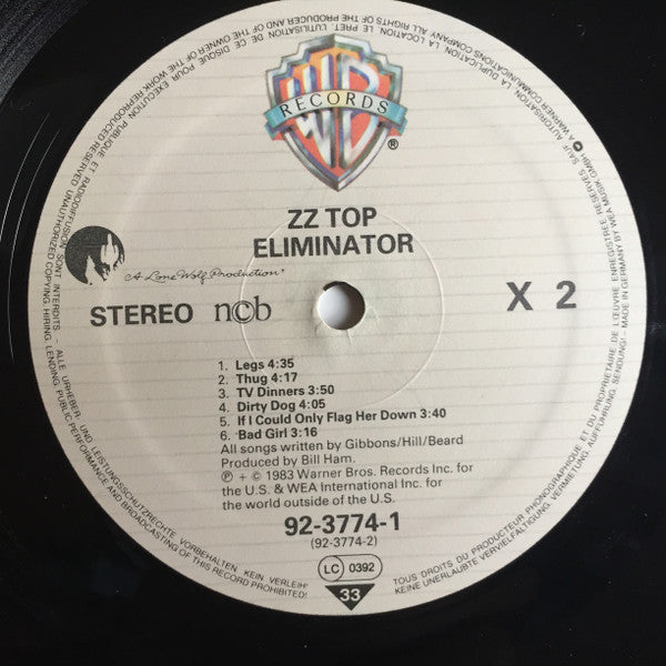 ZZ Top ~ Eliminator (Vinyl) - Djungel & Jazz