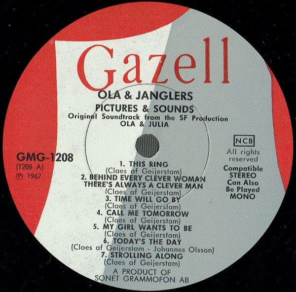 Ola & Janglers ~ Pictures & Sounds (Original Soundtrack From The SF Production Ola & Julia) (Vinyl) - Djungel & Jazz