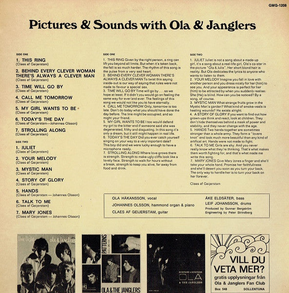 Ola & Janglers ~ Pictures & Sounds (Original Soundtrack From The SF Production Ola & Julia) (Vinyl) - Djungel & Jazz