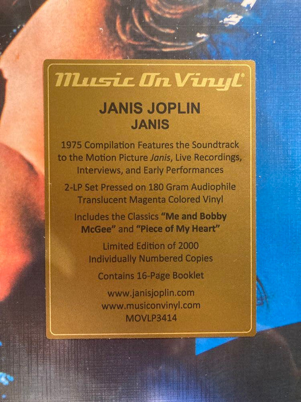 Janis Joplin ~ Janis (Vinyl) - Djungel & Jazz