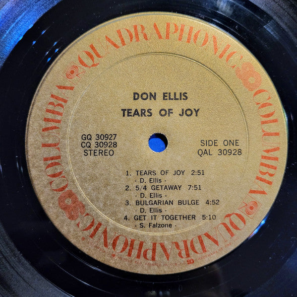 Don Ellis ~ Tears Of Joy (Vinyl) - Djungel & Jazz