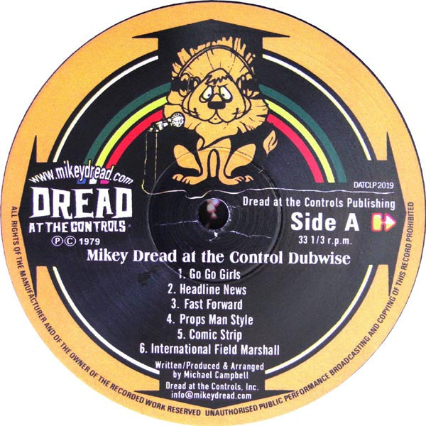 Mikey Dread : Dread At The Control Dubwise (LP, Album, RE)