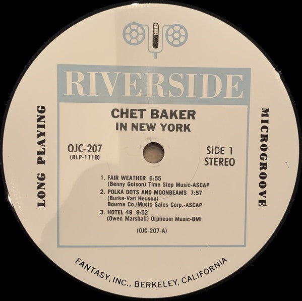 Chet Baker : In New York (LP, Album, RE)