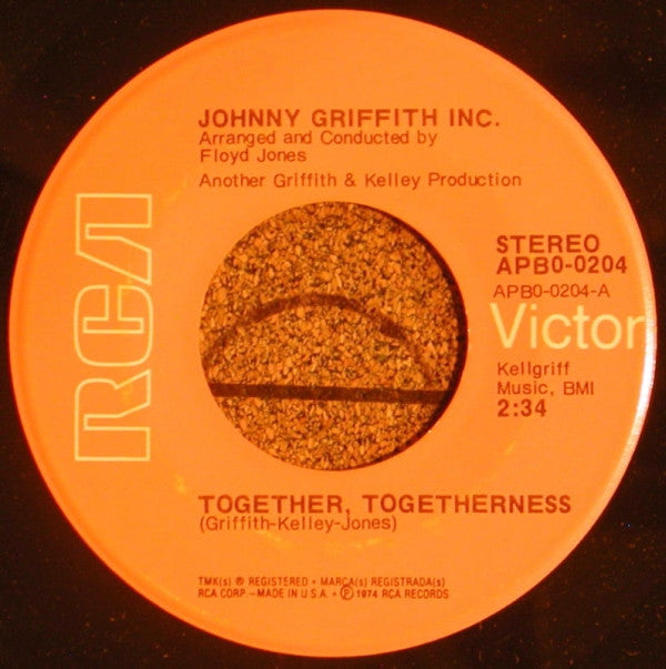 Johnny Griffith Inc. ~ Together, Togetherness / Let's Get It On (Vinyl) - Djungel & Jazz