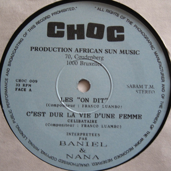 Franco - Baniel - Nana Akumu et le Orchestre T.P.O.K. Jazz ~ Les "On Dit" (Vinyl) - Djungel & Jazz