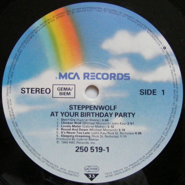 Steppenwolf : At Your Birthday Party (LP, Album, RE)