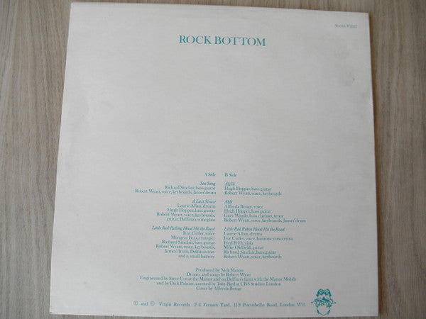 Robert Wyatt ~ Rock Bottom (Vinyl) - Djungel & Jazz