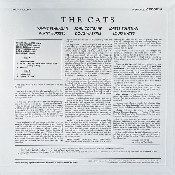 Tommy Flanagan, John Coltrane, Kenny Burrell, Idrees Sulieman ~ The Cats (Vinyl) - Djungel & Jazz