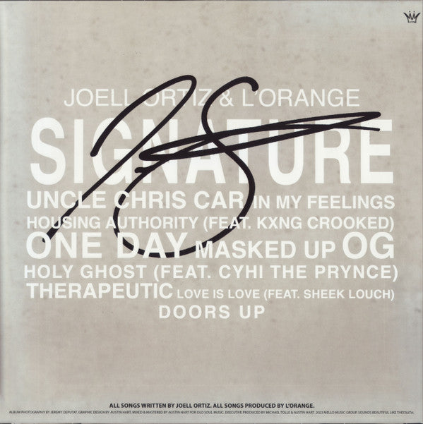Joell Ortiz & L'Orange : Signature (LP, Album, Ltd, Clo)