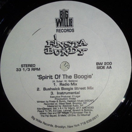 Finsta Bundy ~ Sunnyside / Spirit Of The Boogie (Vinyl) - Djungel & Jazz