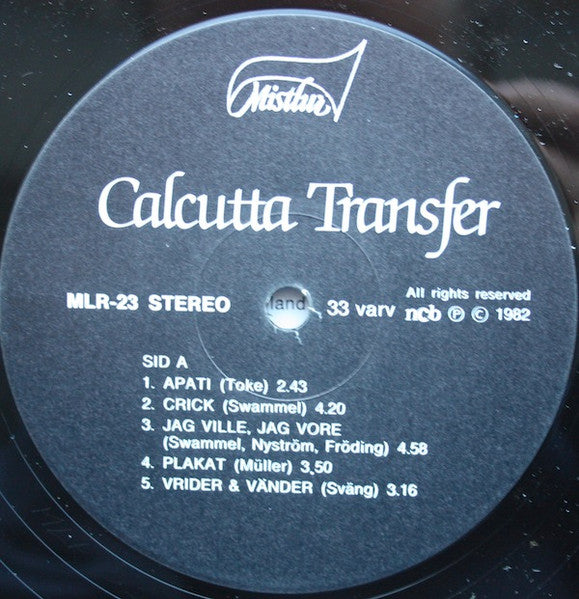 Calcutta Transfer ~ Calcutta Transfer 2 (Vinyl) - Djungel & Jazz