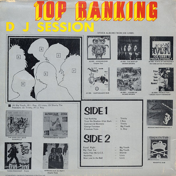 Various : Top Ranking DJ Session Volume 1 (LP, Comp)