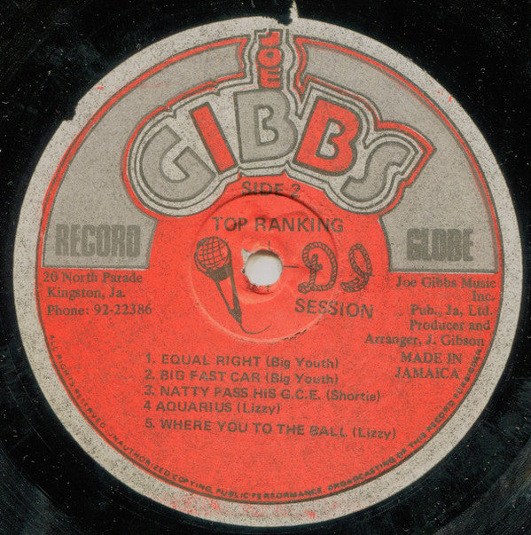 Various : Top Ranking DJ Session Volume 1 (LP, Comp)