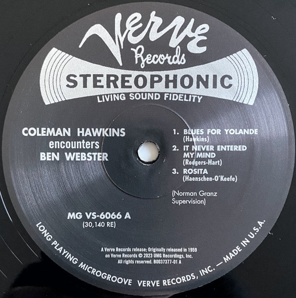 Coleman Hawkins Encounters Ben Webster : Coleman Hawkins Encounters Ben Webster (LP, Album, RE, RP, 180)