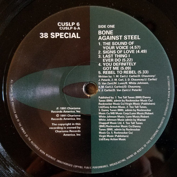 38 Special (2) : Bone Against Steel (LP, Album)